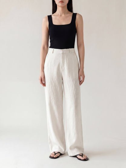 Isabel | Pantalón de Tiro Alto Recto