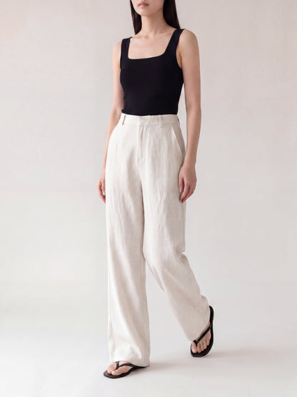 Isabel | Pantalón de Tiro Alto Recto