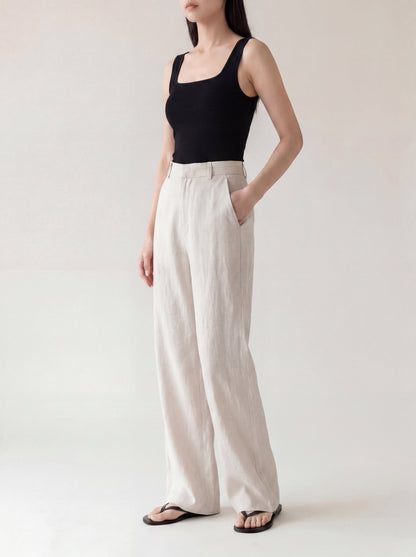 Isabel | Pantalón de Tiro Alto Recto