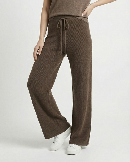 Sofía | Pantalón de Punto de Pierna Ancha