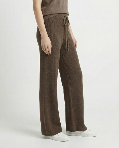 Sofía | Pantalón de Punto de Pierna Ancha