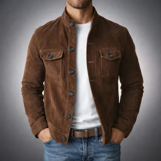 Lorenzo™ | Chaqueta de Ante Clásica para Hombre