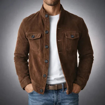 Lorenzo™ | Chaqueta de Ante Clásica para Hombre