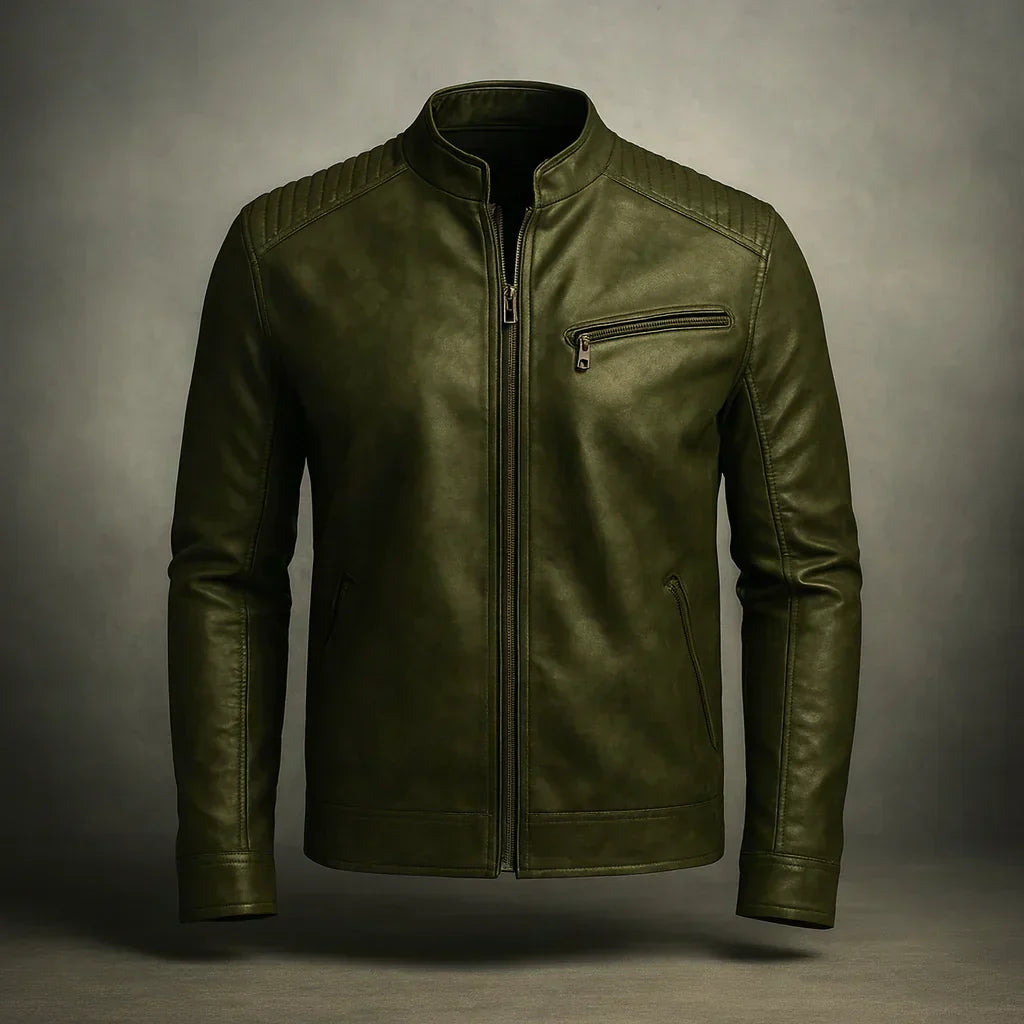 Mario™ | Chaqueta de Cuero Sintético para Hombre