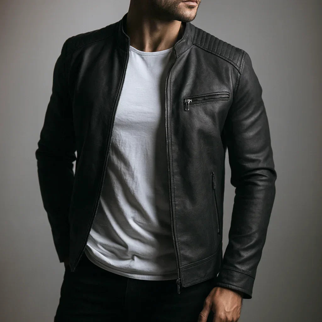 Mario™ | Chaqueta de Cuero Sintético para Hombre
