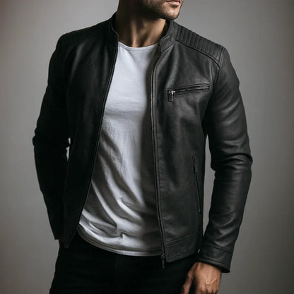 Mario™ | Chaqueta de Cuero Sintético para Hombre
