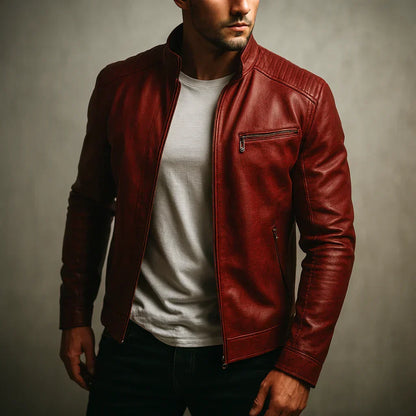 Mario™ | Chaqueta de Cuero Sintético para Hombre