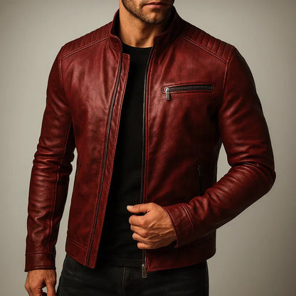 Mario™ | Chaqueta de Cuero Sintético para Hombre