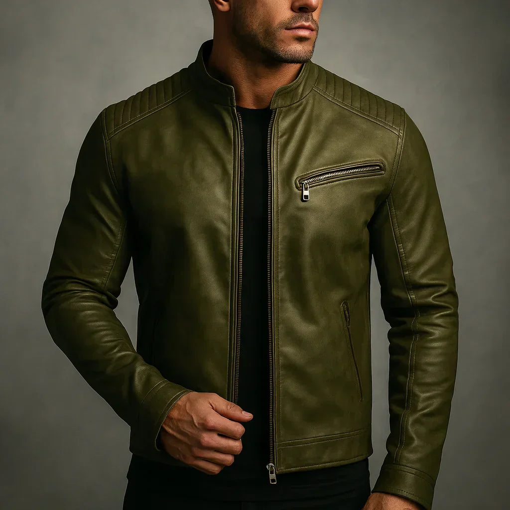 Mario™ | Chaqueta de Cuero Sintético para Hombre