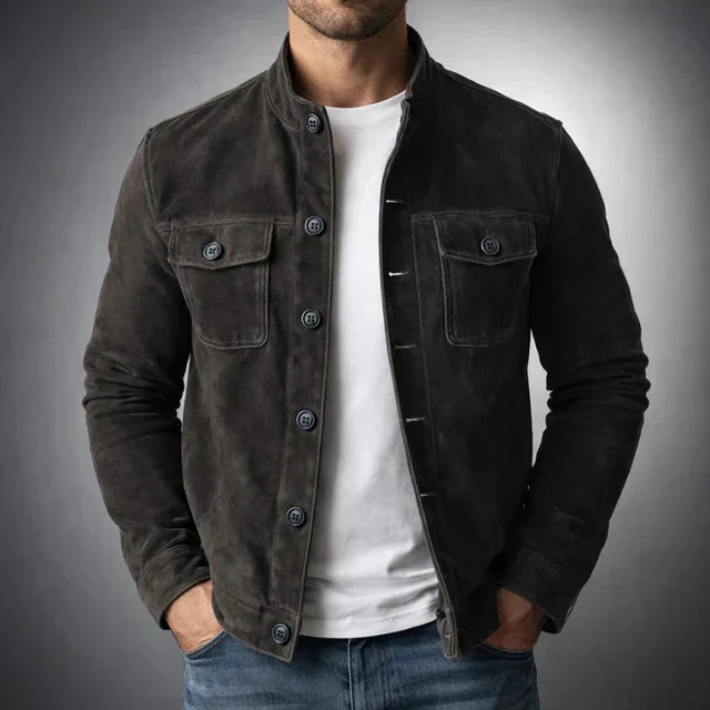 Lorenzo™ | Chaqueta de Ante Clásica para Hombre
