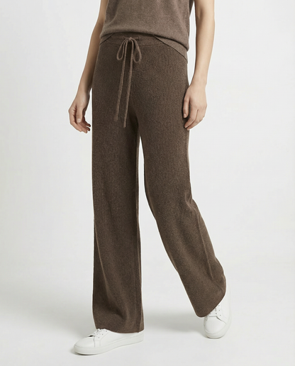 Sofía | Pantalón de Punto de Pierna Ancha