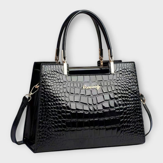 Sofía | Bolso estructurado efecto cocodrilo