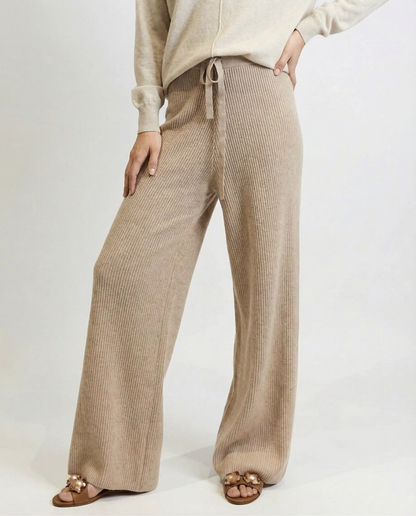 Sofía | Pantalón de Punto de Pierna Ancha
