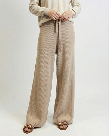 Sofía | Pantalón de Punto de Pierna Ancha