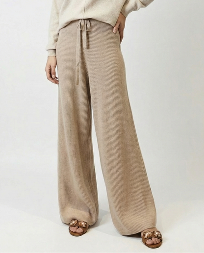 Sofía | Pantalón de Punto de Pierna Ancha