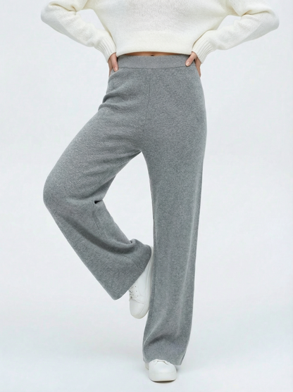 Laura | Pantalón de Cintura Alta Drapeado en Algodón