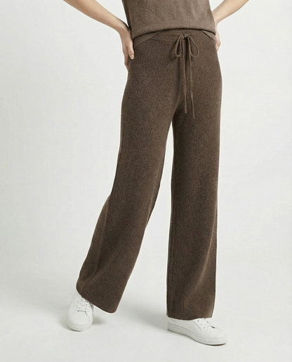 Sofía | Pantalón de Punto de Pierna Ancha
