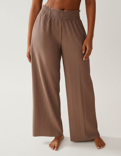 Adriana | Pantalón Acanalado de Corte Holgado