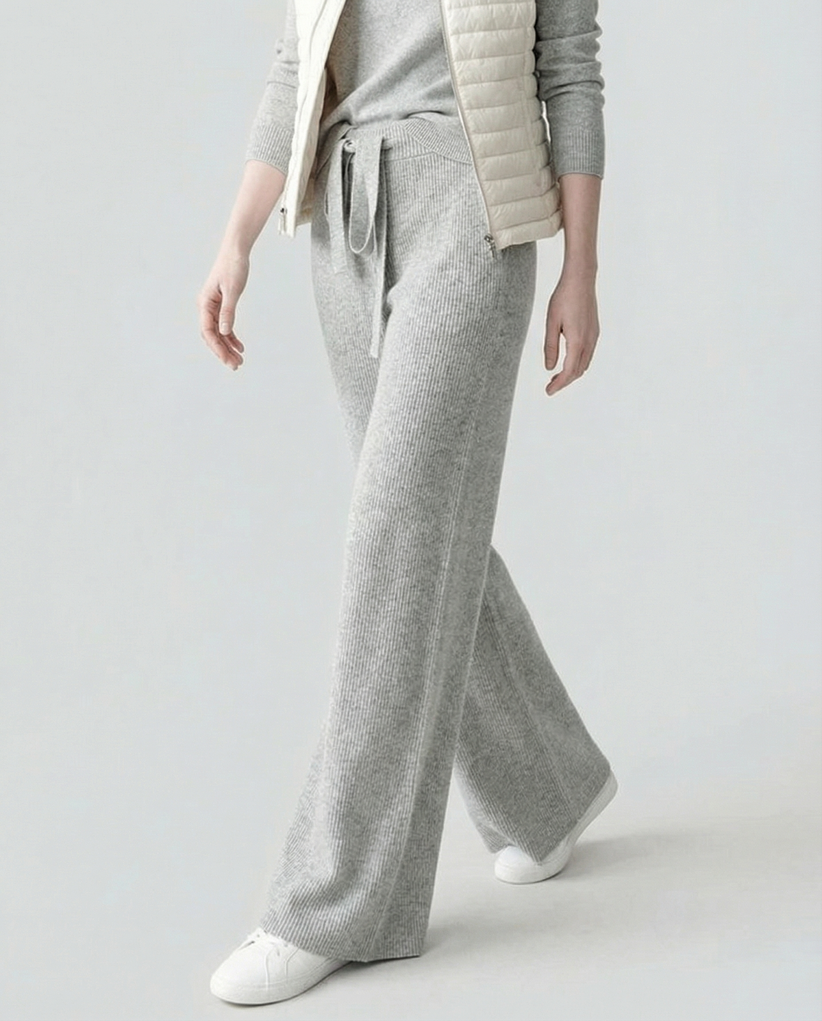 Sofía | Pantalón de Punto de Pierna Ancha