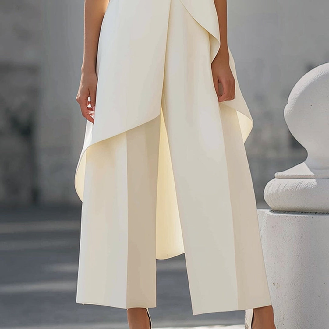 Daniela | Conjunto Elegante de Cuello Alto con Top Drapeado