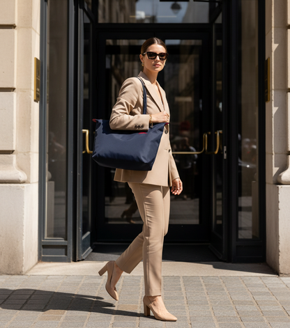 Dolores | Bolso tote grande azul marino