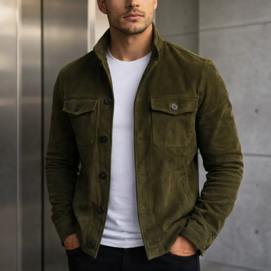 Lorenzo™ | Chaqueta de Ante Clásica para Hombre
