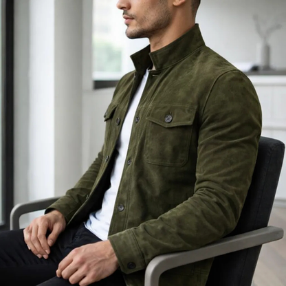 Lorenzo™ | Chaqueta de Ante Clásica para Hombre