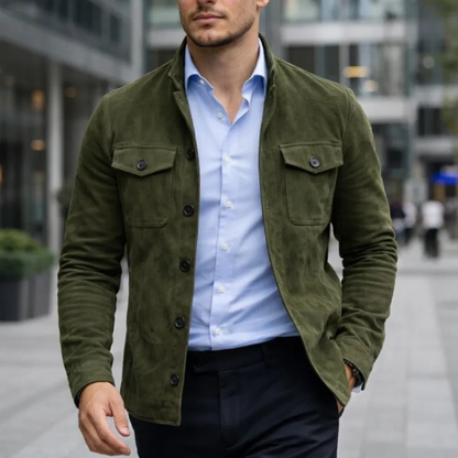 Lorenzo™ | Chaqueta de Ante Clásica para Hombre