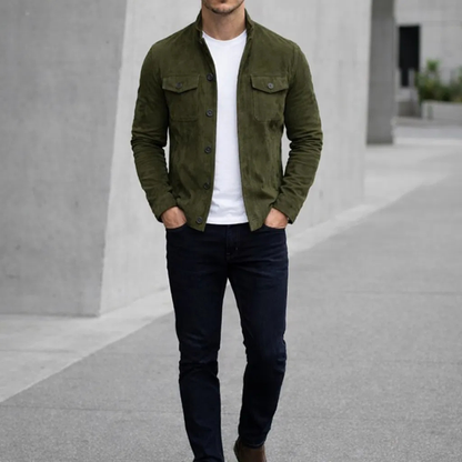 Lorenzo™ | Chaqueta de Ante Clásica para Hombre