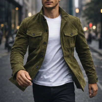 Lorenzo™ | Chaqueta de Ante Clásica para Hombre