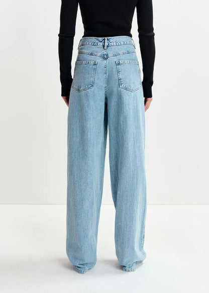 Luissine – Jeans Wide Leg con Lentejuelas
