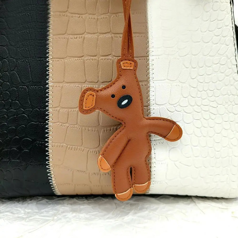 Vera | Charm oso vintage de piel PU