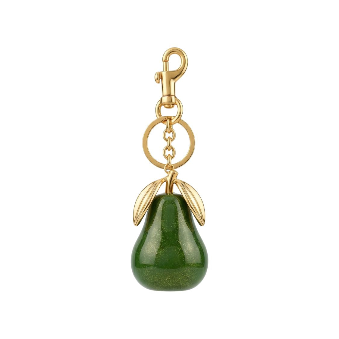 Blanca | Charm pera dorada artesanal
