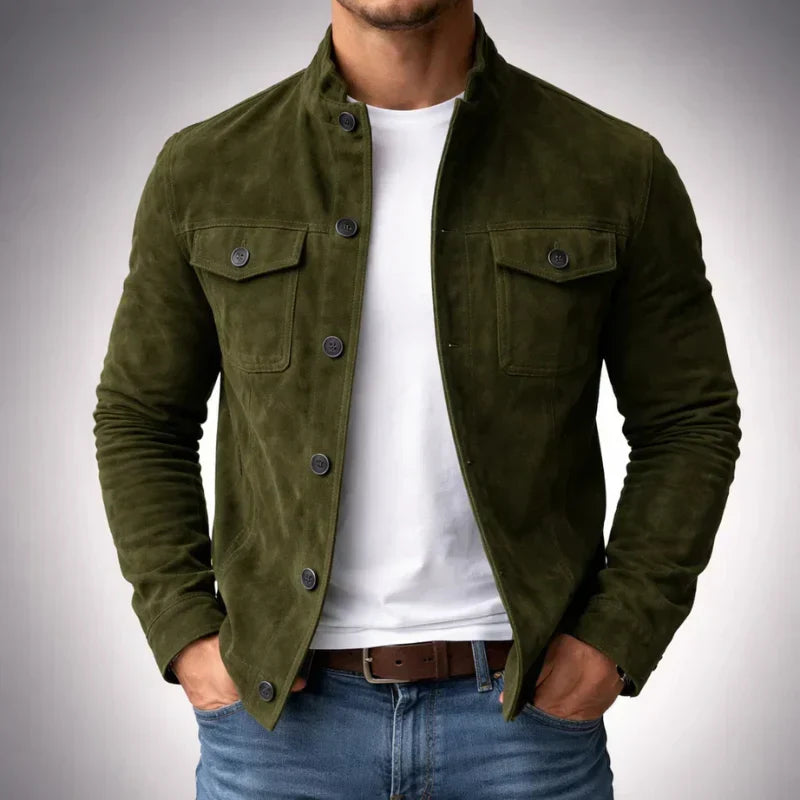Lorenzo™ | Chaqueta de Ante Clásica para Hombre