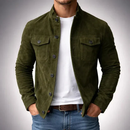 Lorenzo™ | Chaqueta de Ante Clásica para Hombre