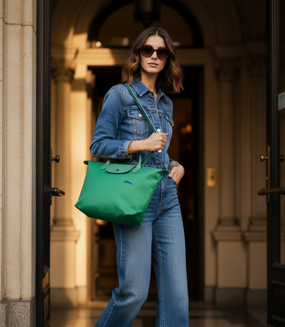 Rocío | Bolso tote grande verde brasil