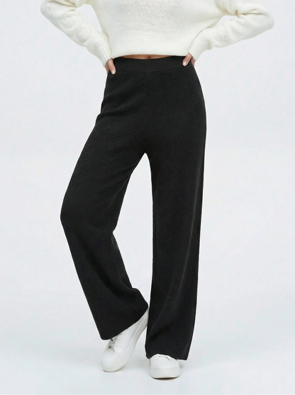 Laura | Pantalón de Cintura Alta Drapeado en Algodón