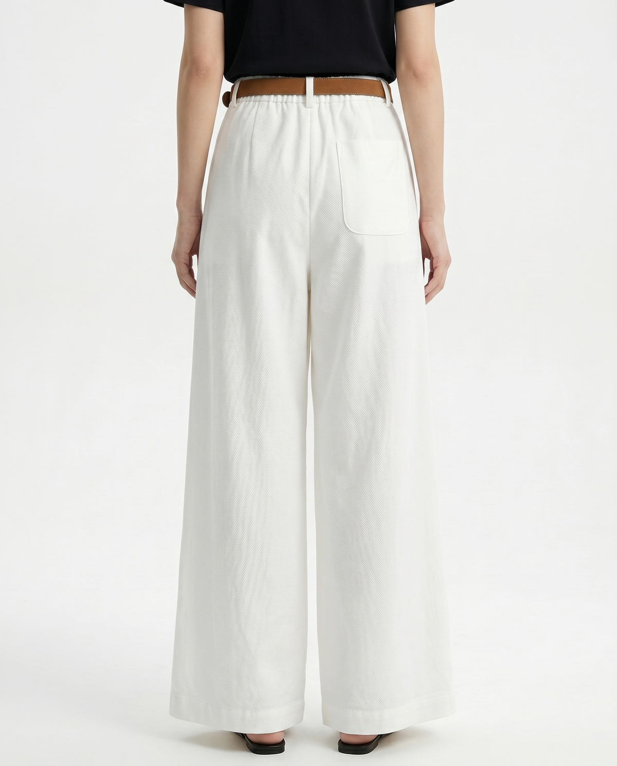 Mónica | Pantalón de Pierna Ancha Tencel y Algodón