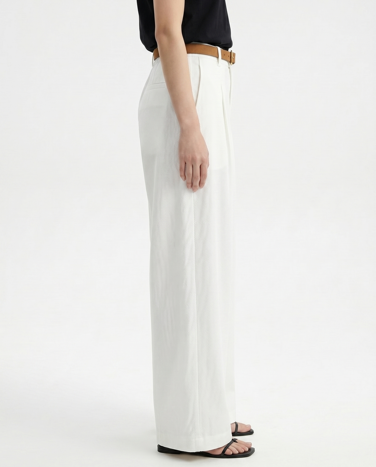 Mónica | Pantalón de Pierna Ancha Tencel y Algodón