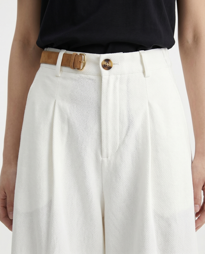 Mónica | Pantalón de Pierna Ancha Tencel y Algodón