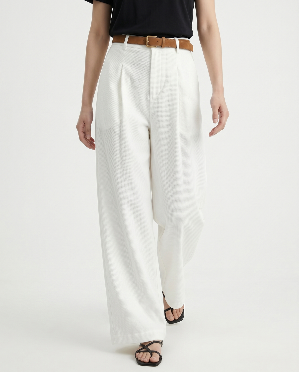Mónica | Pantalón de Pierna Ancha Tencel y Algodón