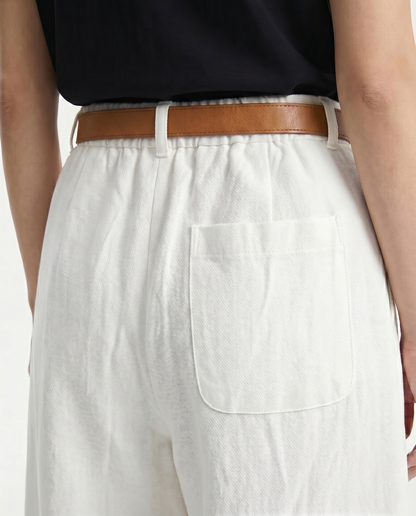 Mónica | Pantalón de Pierna Ancha Tencel y Algodón