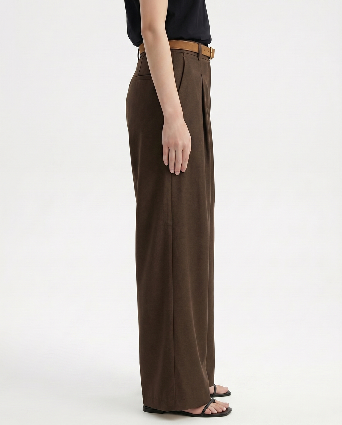 Mónica | Pantalón de Pierna Ancha Tencel y Algodón