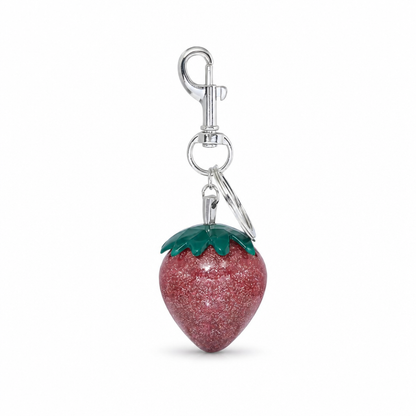 Claudia | Charm fresa plateada de acero