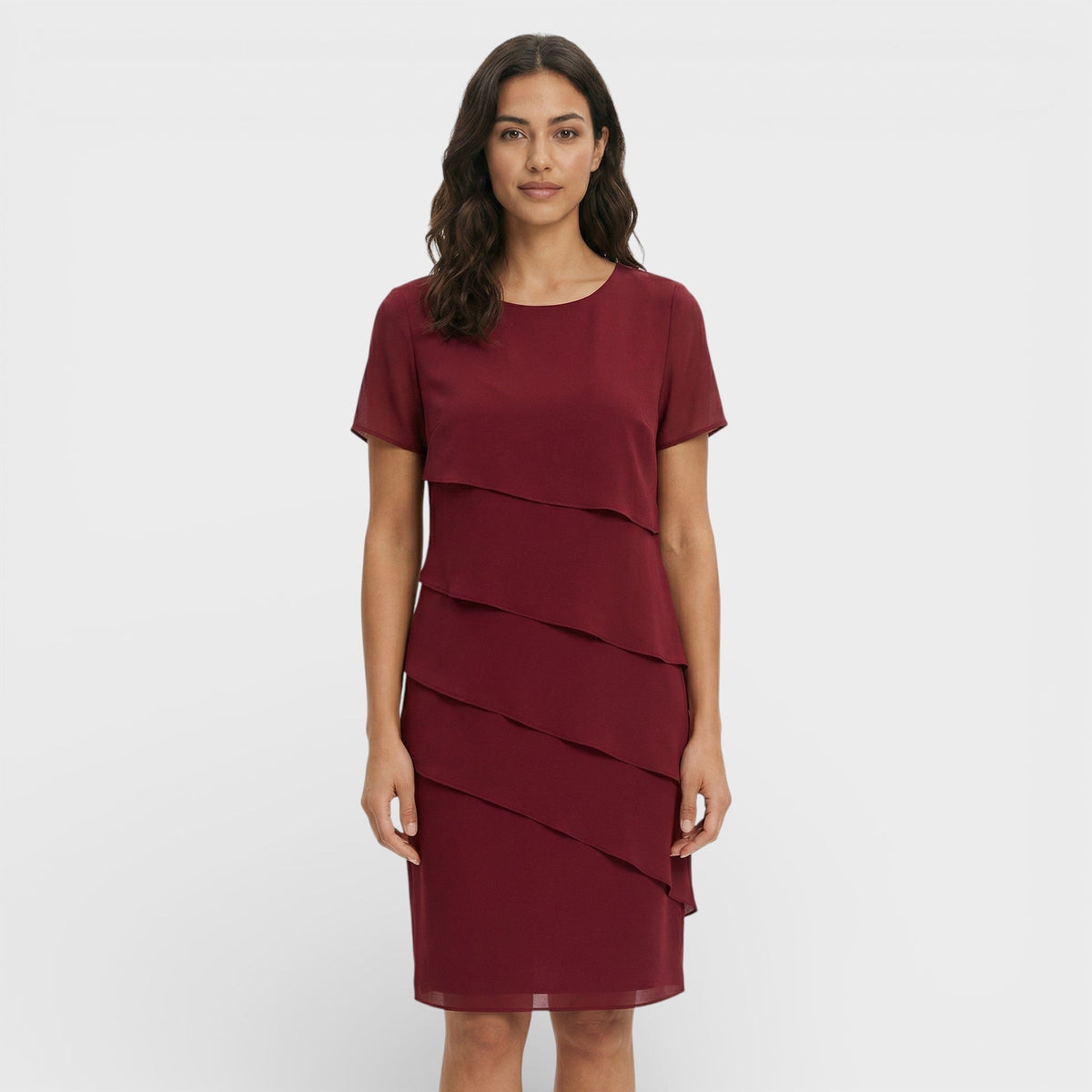 Inmaculada | Vestido Midi con Volantes en Capas