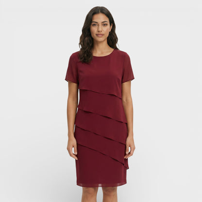 Inmaculada | Vestido Midi con Volantes en Capas