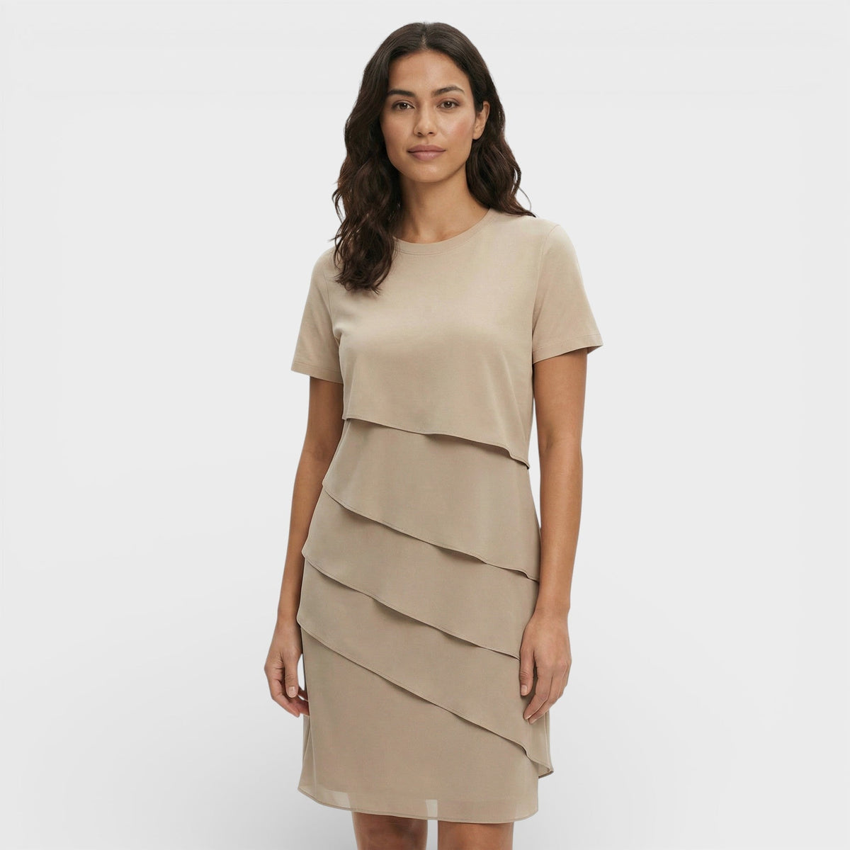 Inmaculada | Vestido Midi con Volantes en Capas
