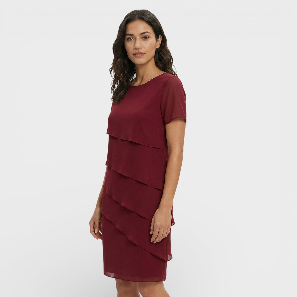 Inmaculada | Vestido Midi con Volantes en Capas