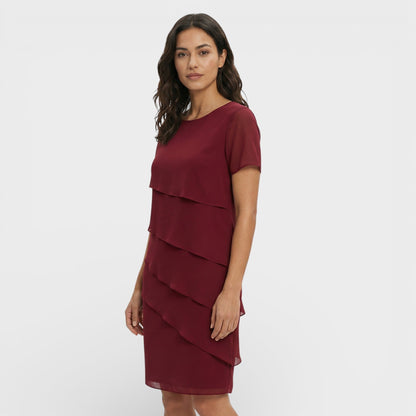 Inmaculada | Vestido Midi con Volantes en Capas