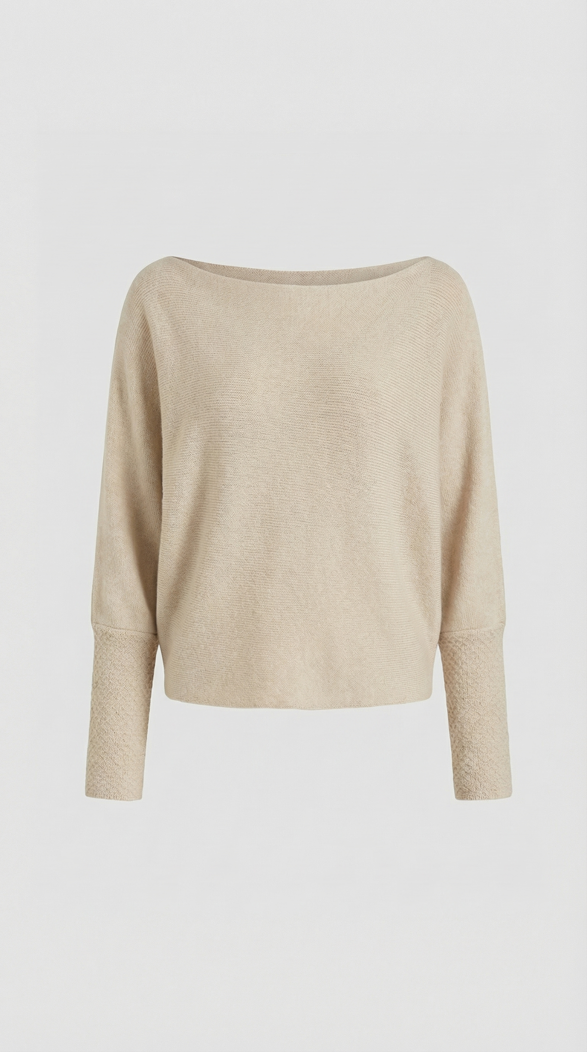 Remedios | Jersey de Punto Off-Shoulder Holgado Manga Larga